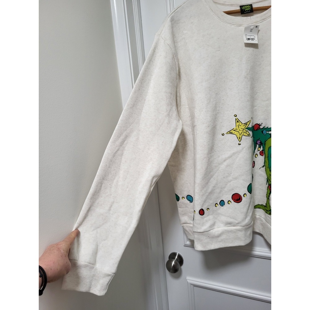 New Dr Seuss The Grinch Holiday Crewneck Sweatshirt Sz 2X - Picture 3 of 8